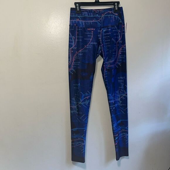 EXCELLENT CONDITION SIZE SMALL GOLDSHEEP NEW YORK ROAD MAP LEGGINGS - Picture 1 of 8